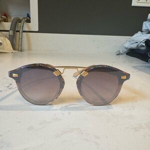 KREWE STL Sunglasses in Gold/Multi-color